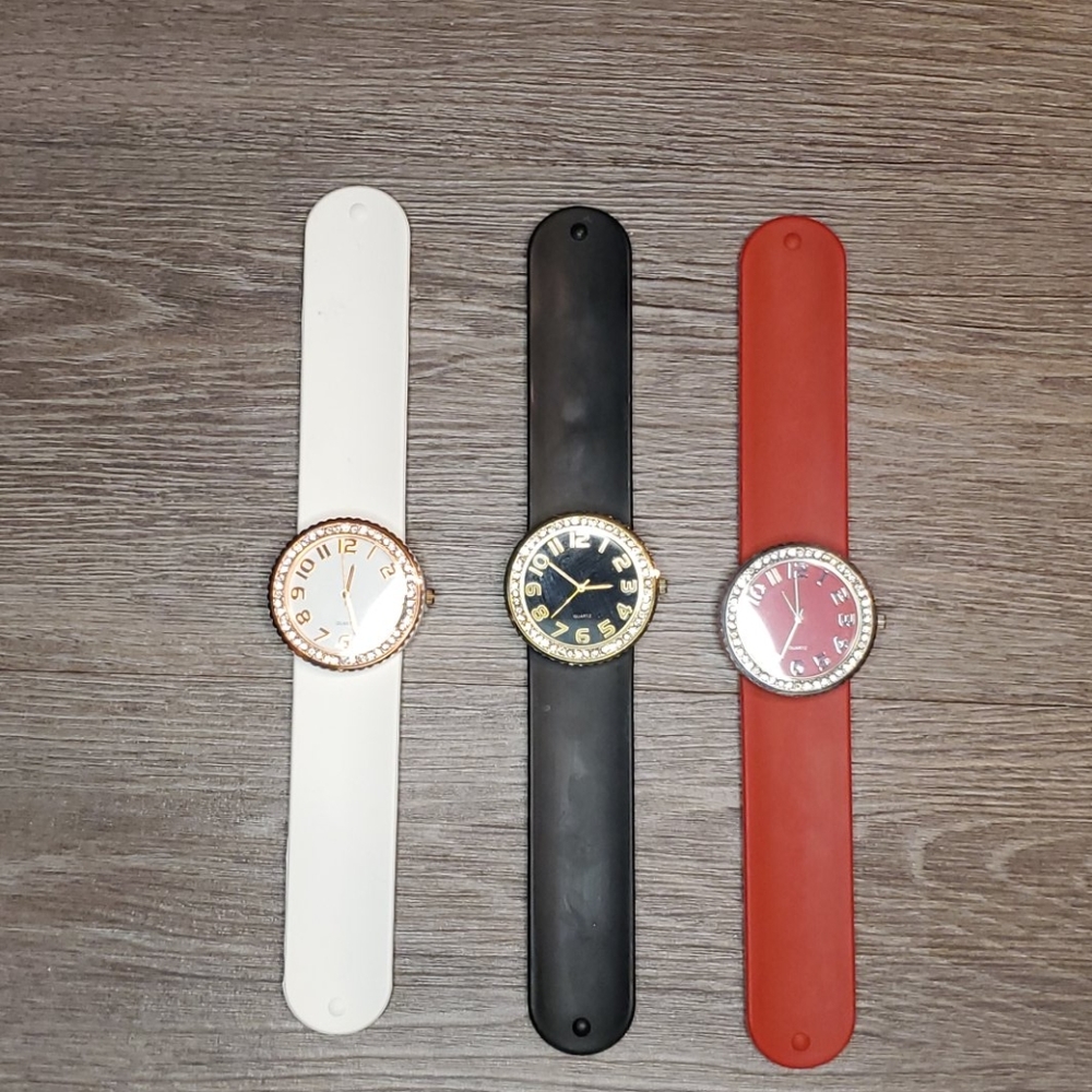 ⌚3 Watches w/Flexible Bands⌚